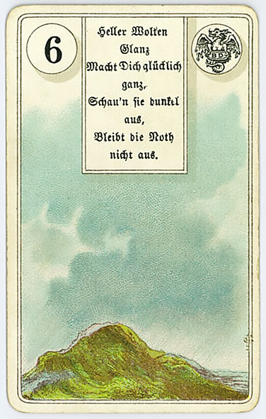 Lenormandkarte 6 Die Bedeutung Der Karte Die Wolken